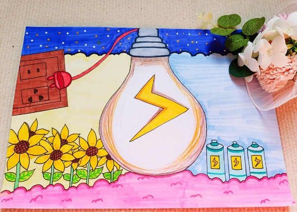 tranh vẽ tiết kiệm điện 1