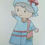 tranh vẽ trang phục dân tộc 32