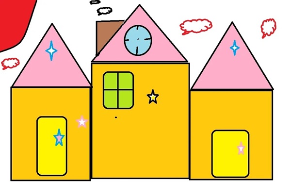 tranh vẽ trường tiểu học