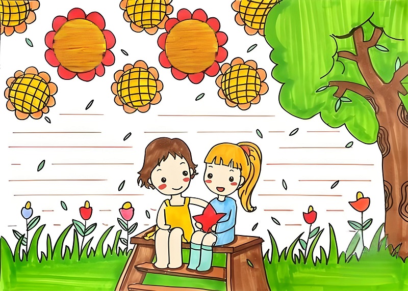 tranh vẽ về tình bạn thân 23