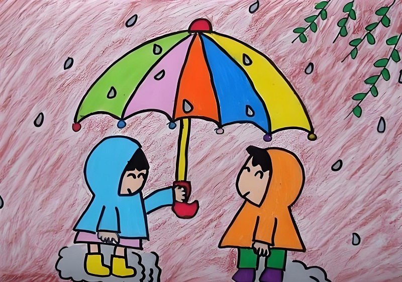 tranh vẽ về tình bạn thân 