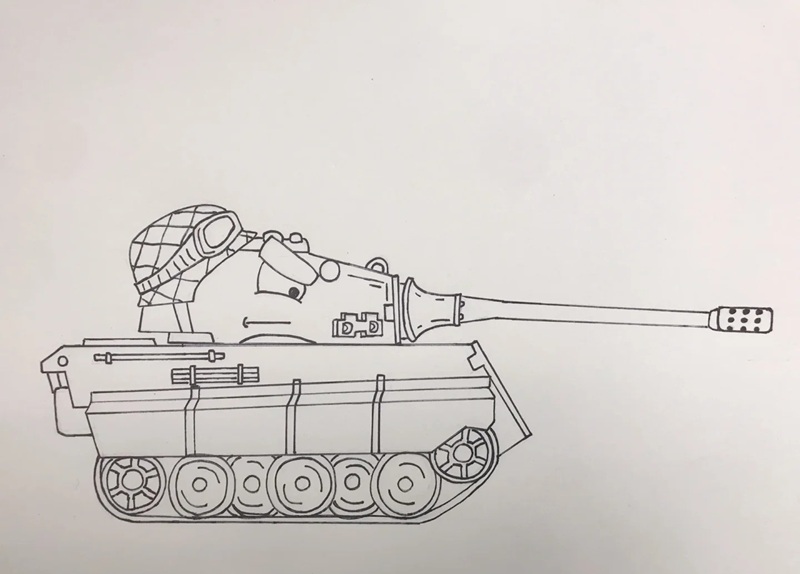 tranh vẽ xe tăng 10