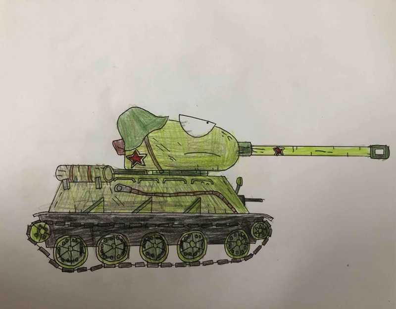 tranh vẽ xe tăng 15