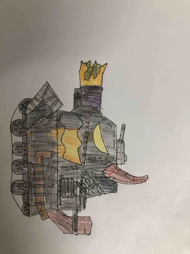 tranh vẽ xe tăng 17