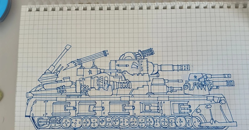 tranh vẽ xe tăng 2