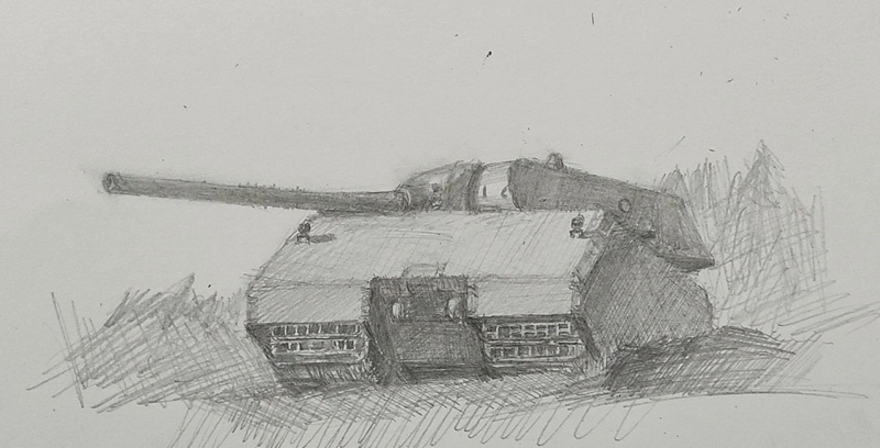 tranh vẽ xe tăng 21