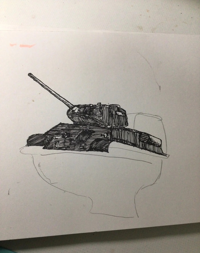 tranh vẽ xe tăng 22