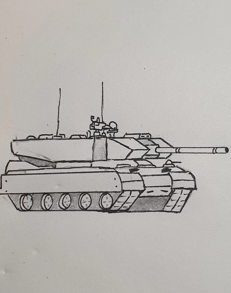 tranh vẽ xe tăng 3