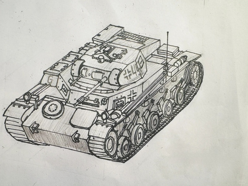 tranh vẽ xe tăng 31