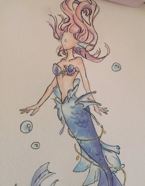 vẽ nàng tiên cá 10