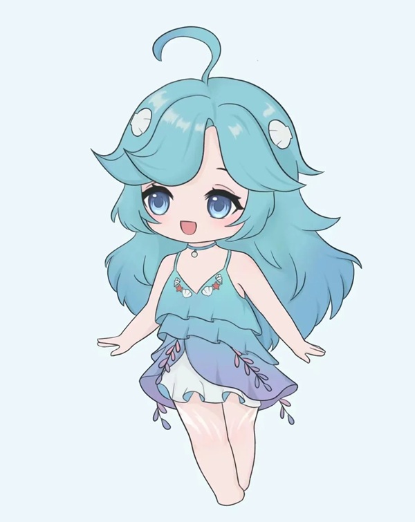 vẽ nàng tiên cá 11