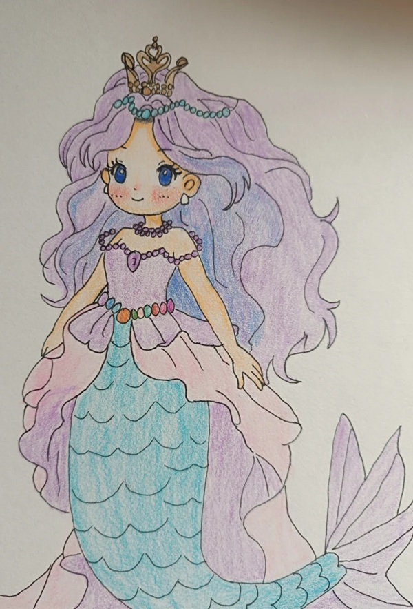 vẽ nàng tiên cá 12