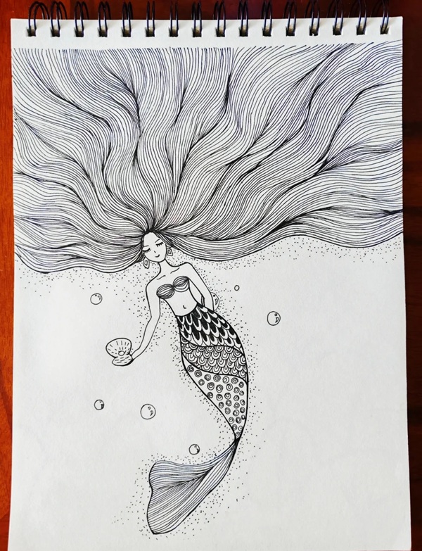 vẽ nàng tiên cá 13