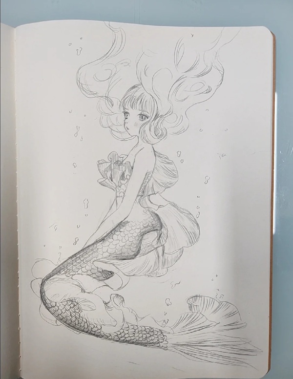 vẽ nàng tiên cá 16