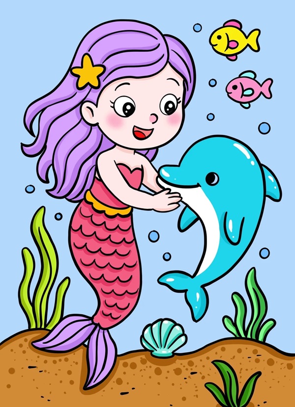 vẽ nàng tiên cá 19