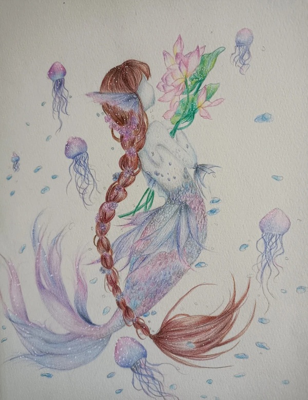 vẽ nàng tiên cá 28