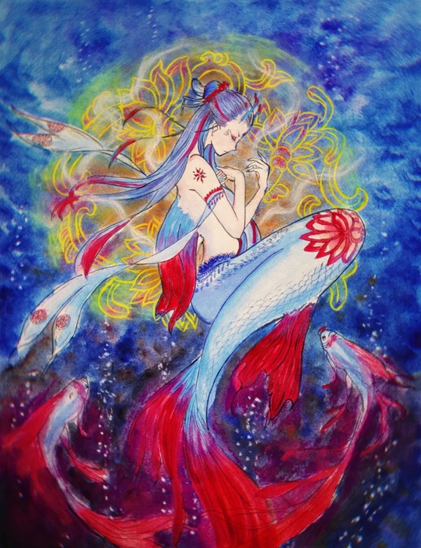 vẽ nàng tiên cá 29