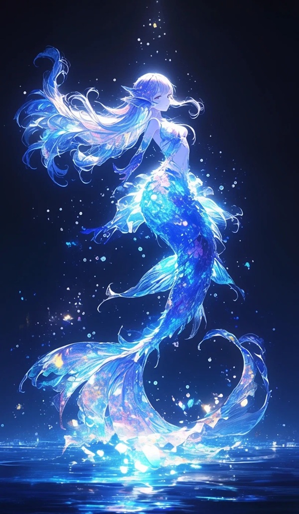 vẽ nàng tiên cá 3