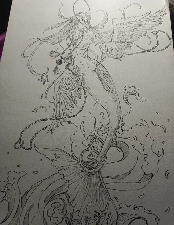 vẽ nàng tiên cá 30