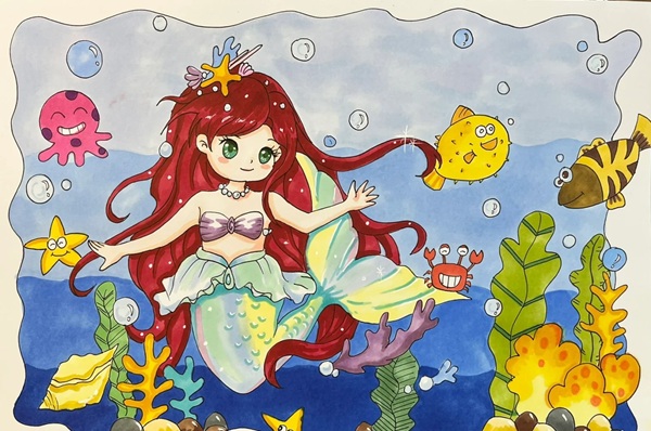 vẽ nàng tiên cá 31