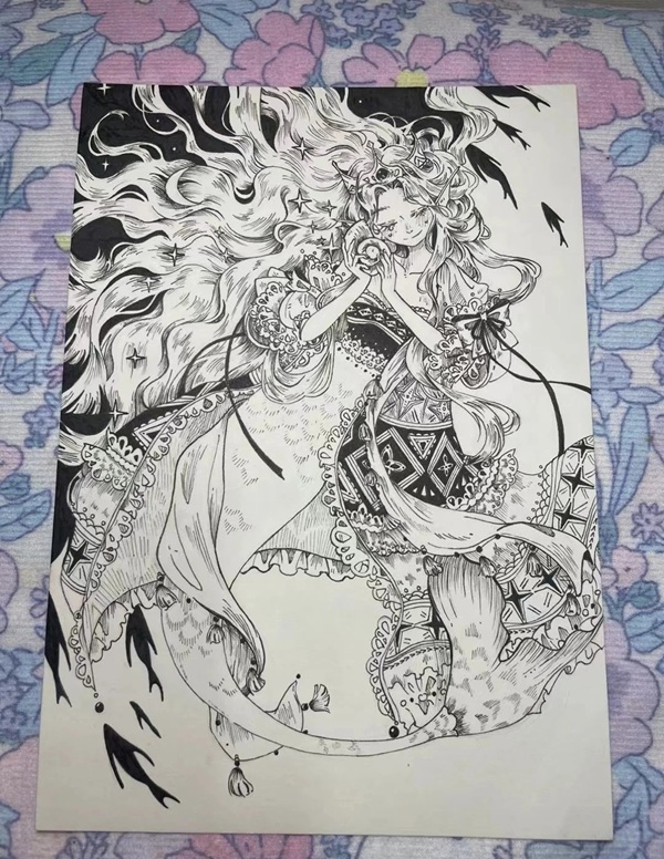 vẽ nàng tiên cá 35