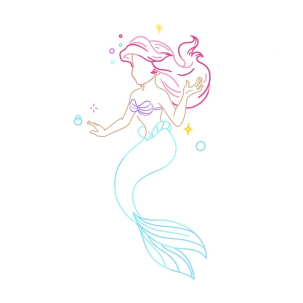 vẽ nàng tiên cá 36