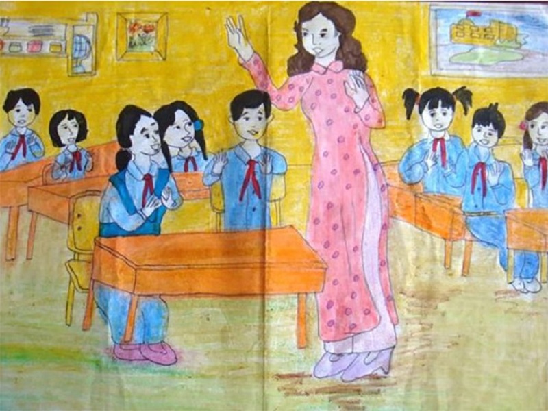 vẽ tranh 20 11 đơn 