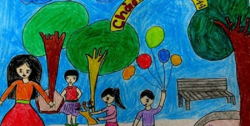 vẽ tranh 20 11 đơn giản đẹp 25