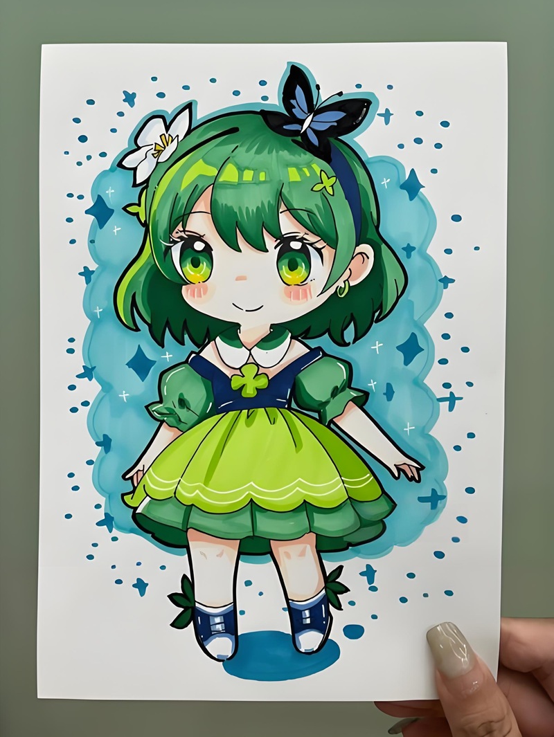 vẽ tranh anime chibi 10