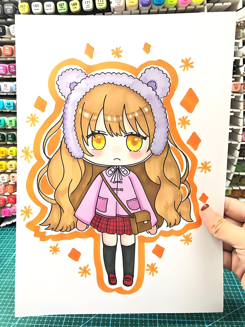 vẽ tranh anime chibi 11