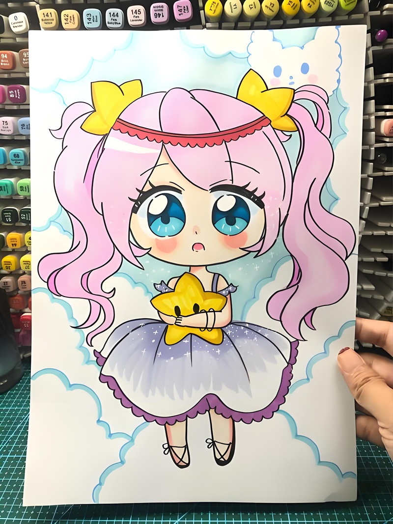 vẽ tranh anime chibi 12