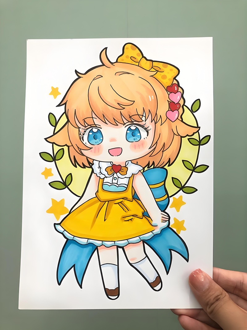 vẽ tranh anime chibi 14
