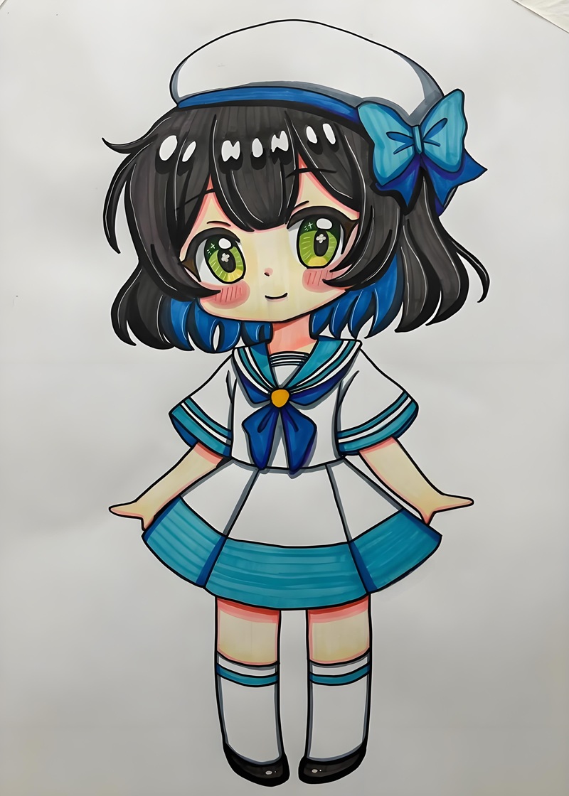 vẽ tranh anime chibi 15