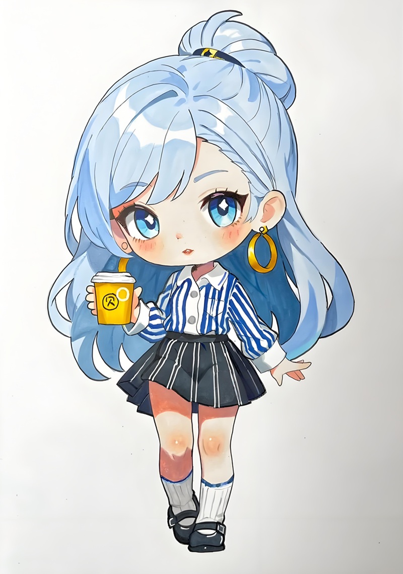vẽ tranh anime chibi 16