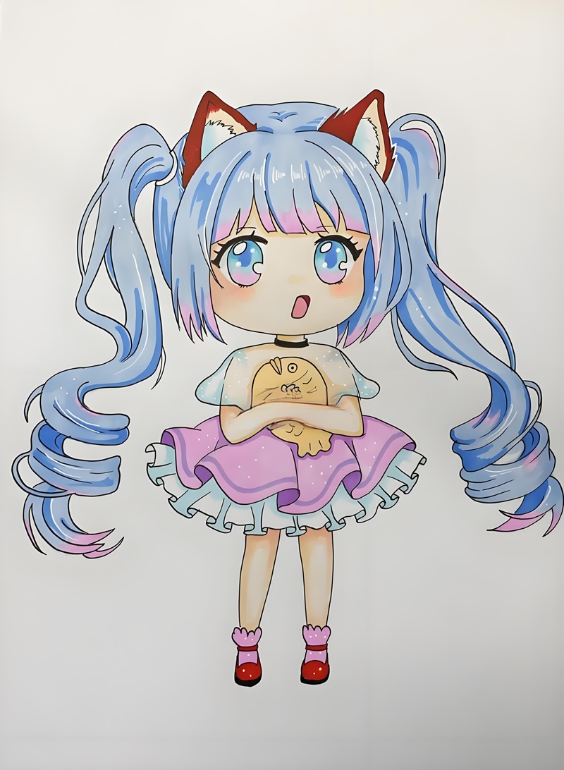 vẽ tranh anime chibi 18