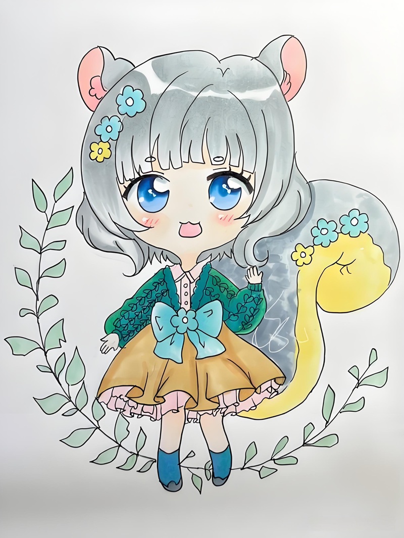 vẽ tranh anime chibi 19
