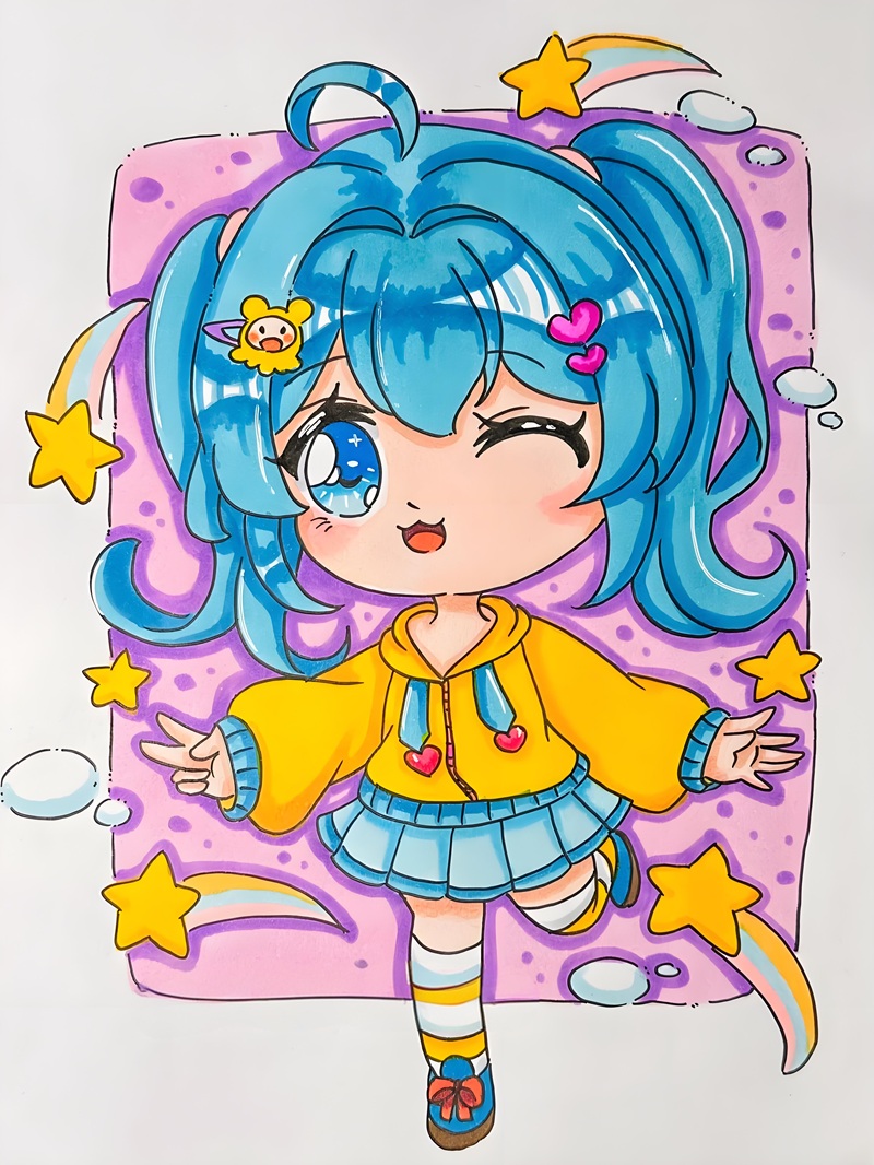 vẽ tranh anime chibi 22