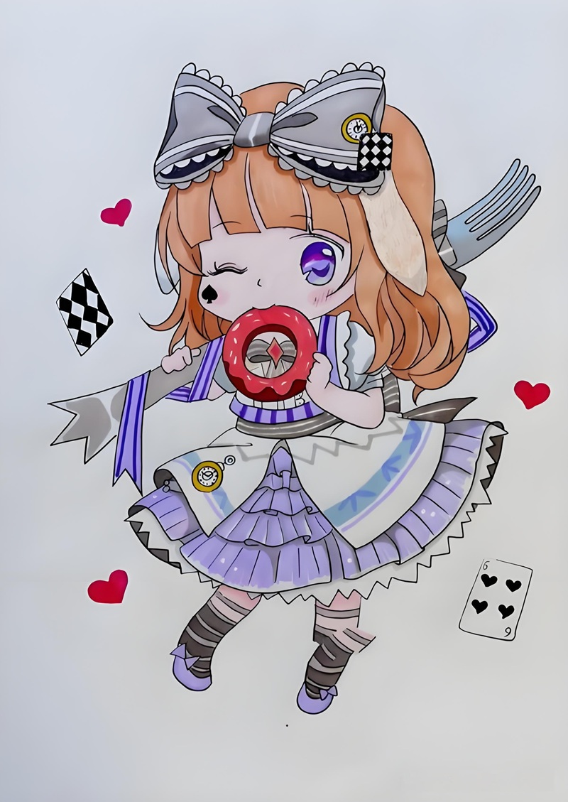 vẽ tranh anime chibi 25