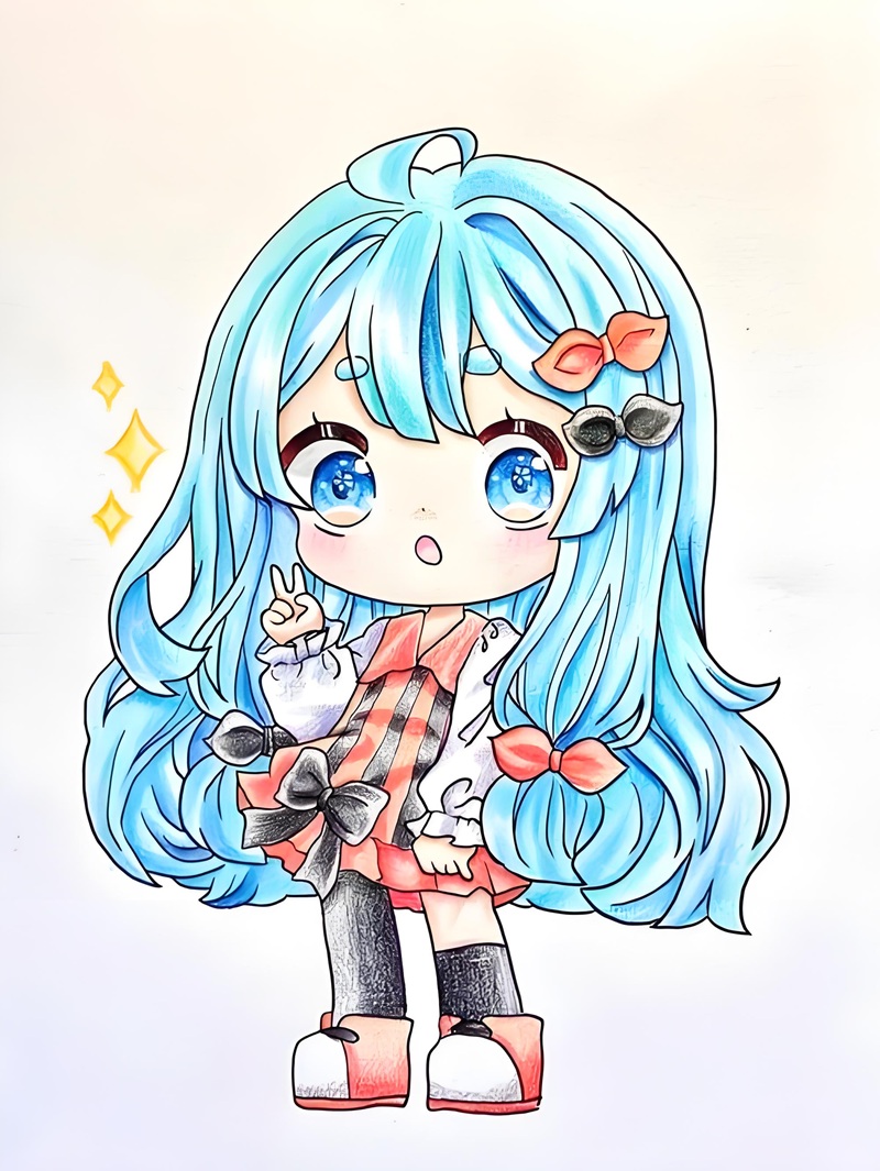 vẽ tranh anime chibi 27