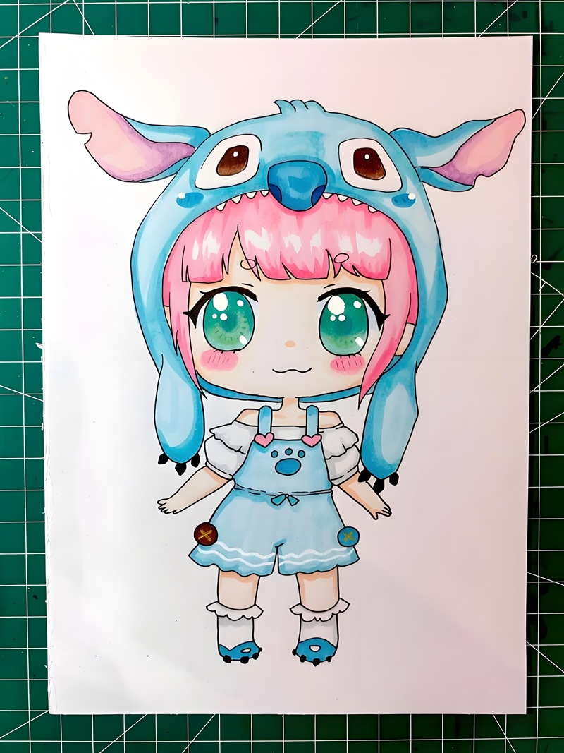 vẽ tranh anime chibi 29