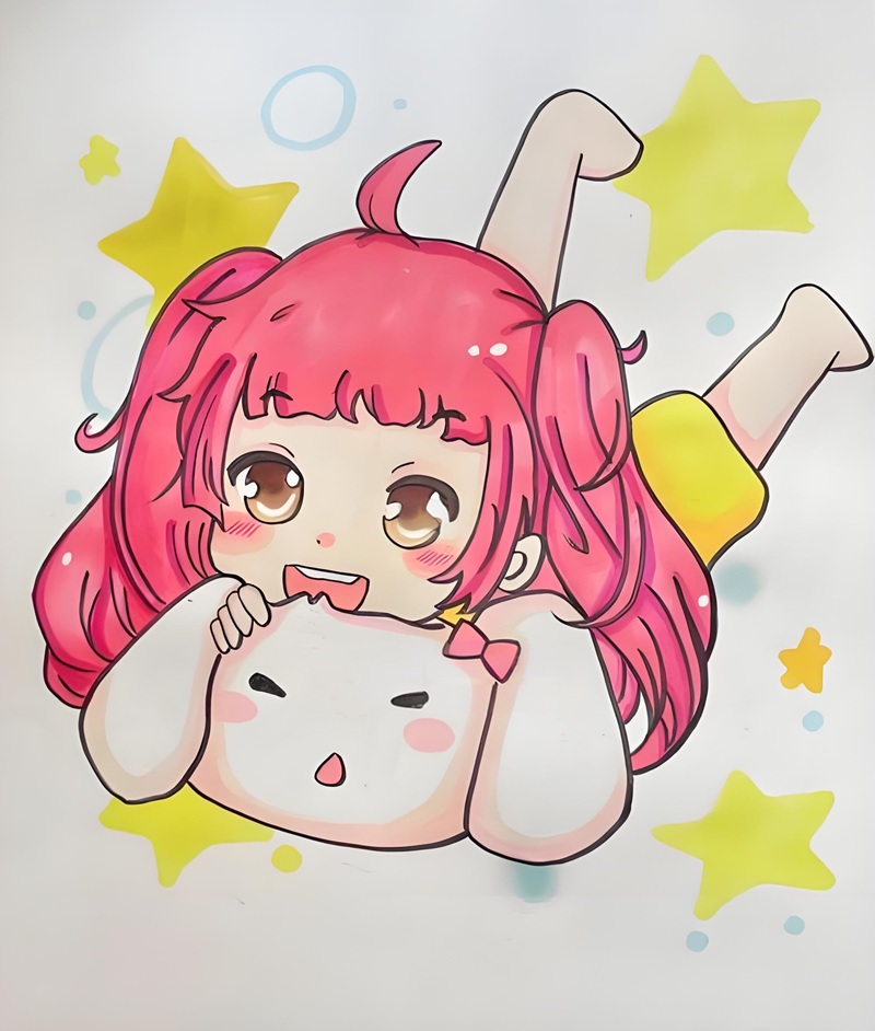 vẽ tranh anime chib32i 