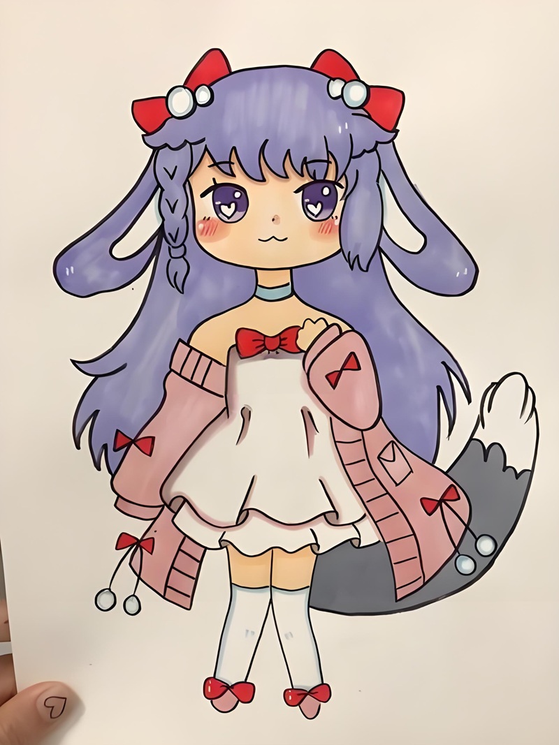 vẽ tranh anime chibi 34
