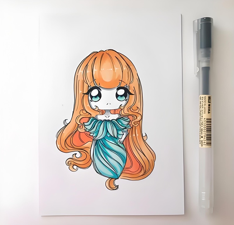 vẽ tranh anime chibi 35