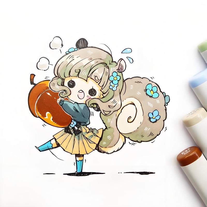 vẽ tranh anime chibi 36
