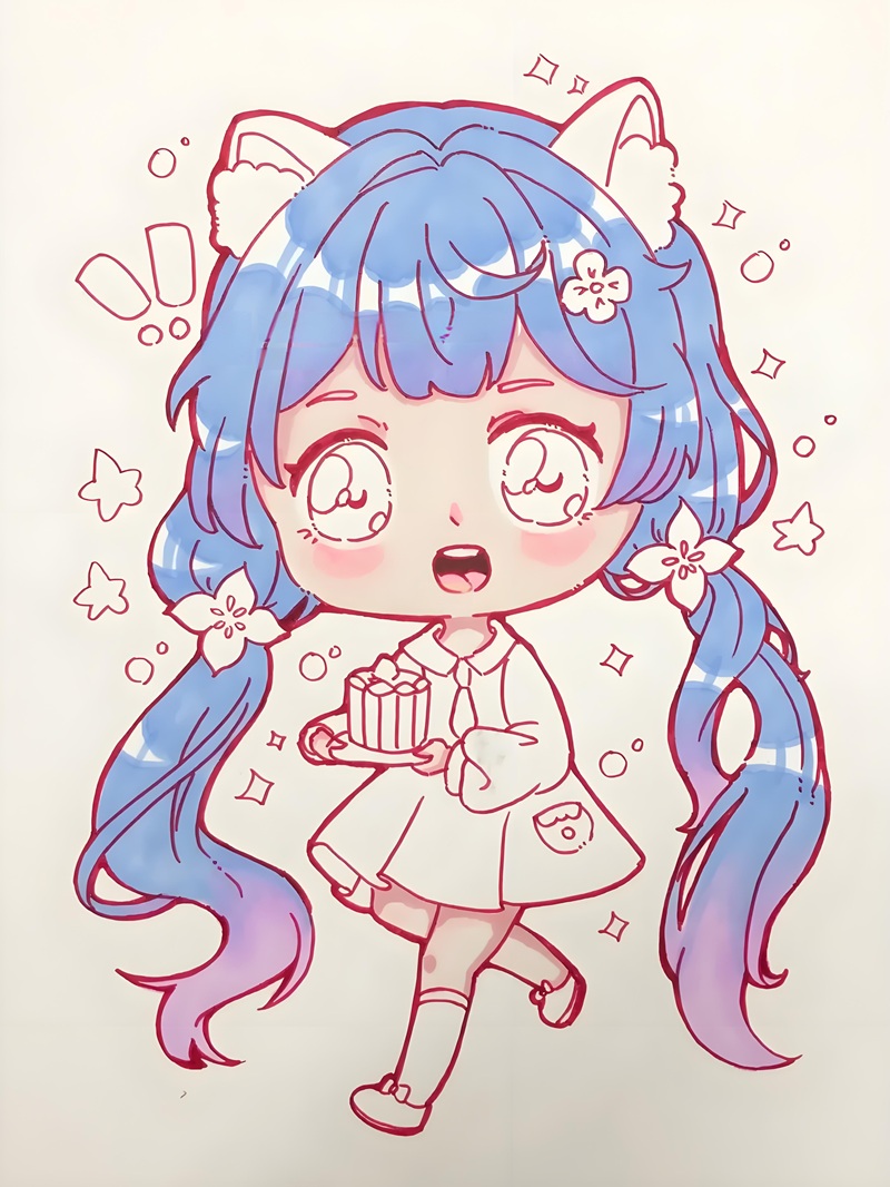 vẽ tranh anime chibi 37
