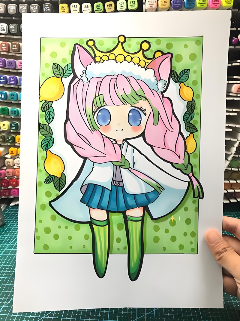vẽ tranh anime chibi 4