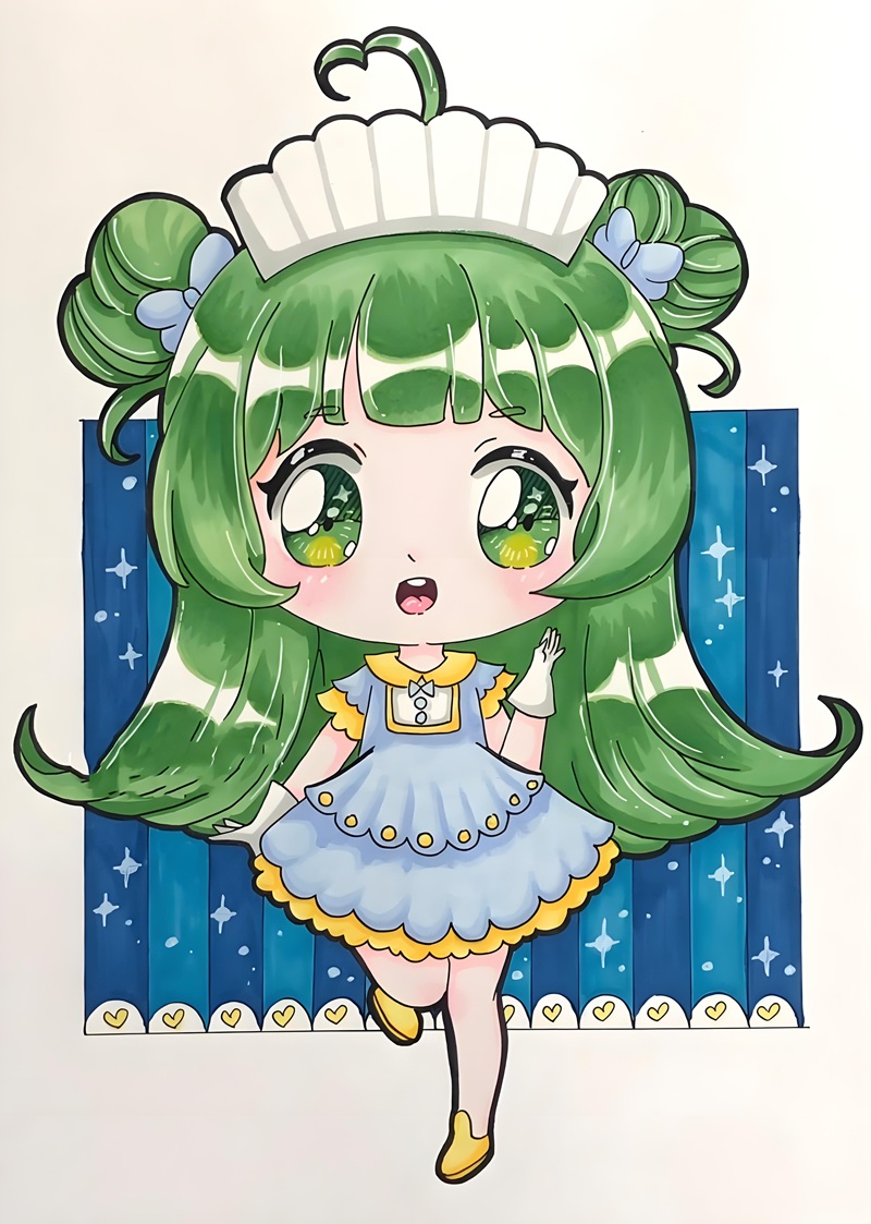 vẽ tranh anime chibi 6