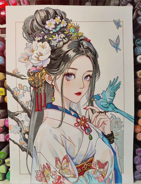 vẽ tranh anime cổ trang 1