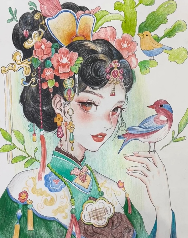 vẽ tranh anime cổ trang 12
