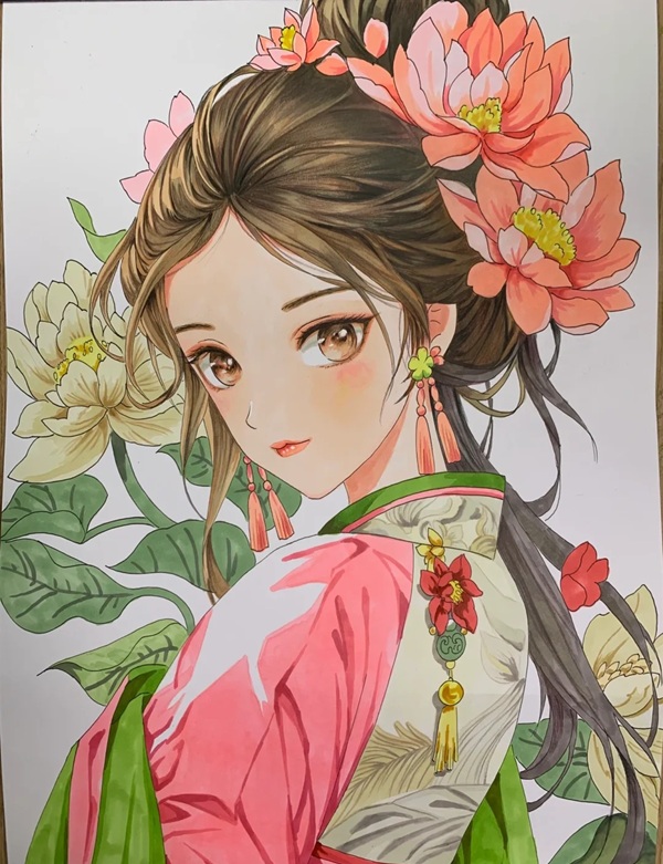 vẽ tranh anime cổ trang 15